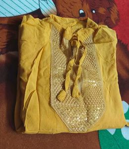 Mustard Colour Tunic For Girl....