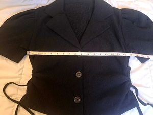 Black Korean casual top