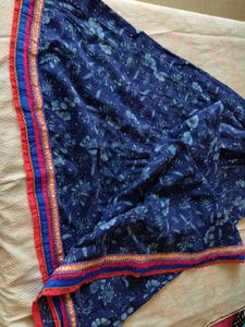 Beautiful Blue Floral Print chaniya choli