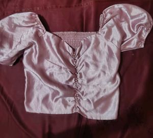 Silky Puff Sleeve Top