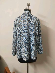 Floral Print Button-Up Shirt