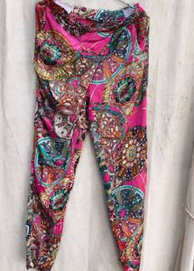719. Vibrant Boho Print Pants
