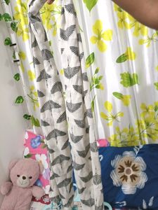 White Printed Scarf For summer