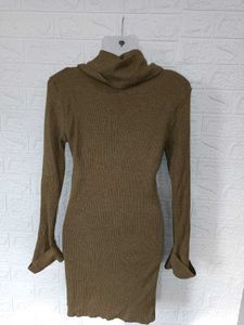Imported Cowl Neck sweater Dress