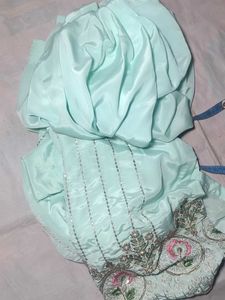 Elegant Mint Green Embroidered Kurta