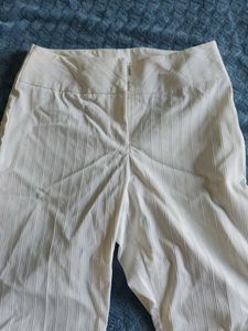 Party Wear Boot Cut White Classy Pants