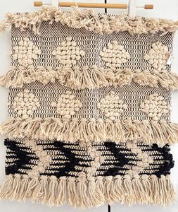 Boho woven cushion cover