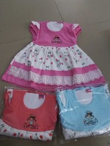 Cute Baby Girl Dress with Bloomers