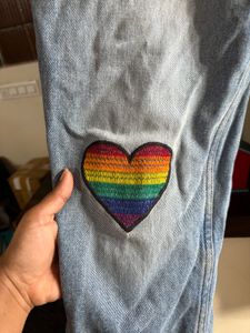 Heart Shape Jeans Pant