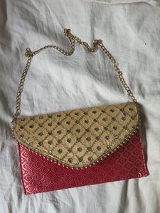 Embroidered Clutch Purse