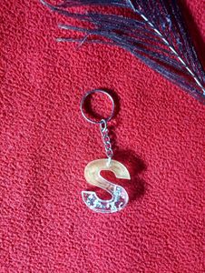 Unique Resin Letter S Keychain &amp; Pen