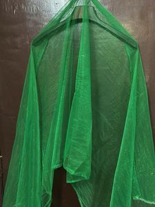 Green anarkali Set with Silver Embellishm
