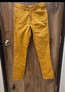 Mustard Straight Leg Pants