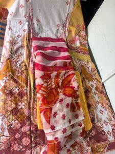Vibrant Printed Kurta Set with Dupatta