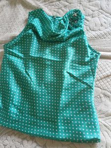 Chic Polka Dot Sleeveless Top