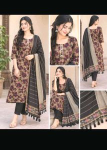 Printed Kurta Set with Dupatta