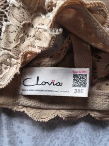 Clovia Nude Lace Trim Bra