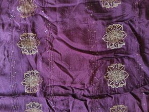 Beautiful Purple &amp; Yellow duppta