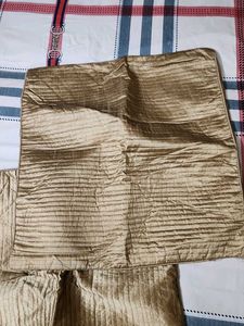 Elegant Gold Satin Pillow Covers set of 2