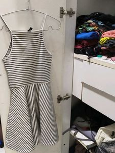 Striped Fit &amp; Flare Dress
