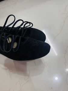Brand New Button Up Black Shoes