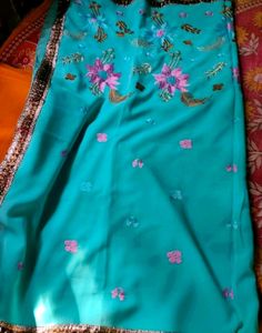 Blue Saree