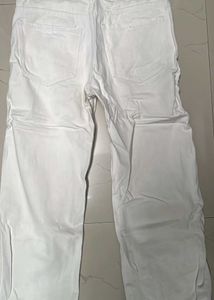 White Casual Pants