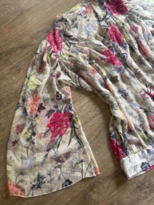Boho Floral Bell Sleeve Blouse