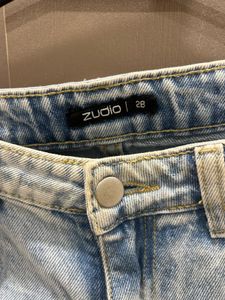 Light Wash Distressed Denim Jeans