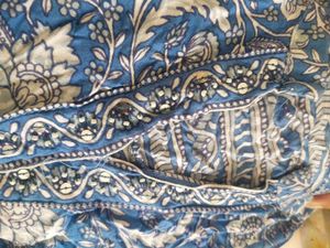 Blue Floral Print Kurta