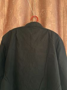 Men's Black Embroidered Long Sleeve Shirt