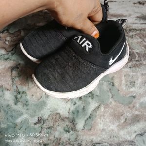 Black 'Air' Slip-On Sneakers - Youth Size