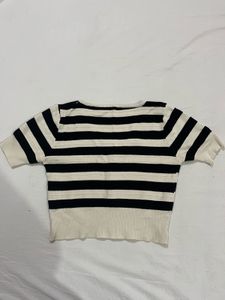 Striped Short Sleeve Top