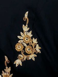 Elegant Black kurti with Gold Embroidery