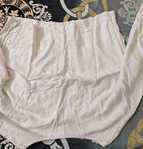 White Lace Trim Cardigan