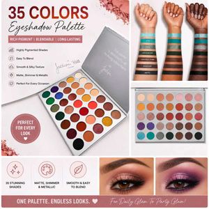 35 Color Eyeshadow Palette | Matte &amp; Shimmer | Hig