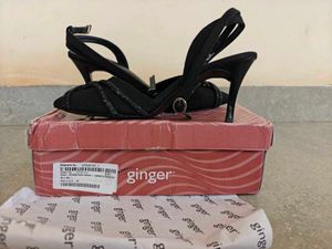 New Elegant Black Stiletto Heels