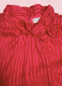Vintage Pantaloons Red Blouse
