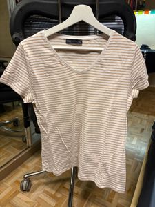 Striped V-Neck T-Shirt