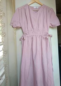 Cute Pink Gingham Picnic Dress