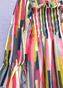 Colorful Striped Smocked Kurta