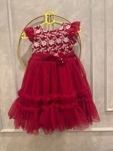 Adorable Red Tulle Party Dress