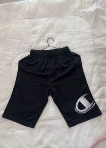 Champion Men's Black Logo Shorts