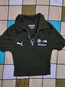Crop Polo Shirt