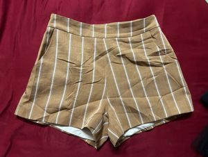 Stylish Striped High-Waist Shorts