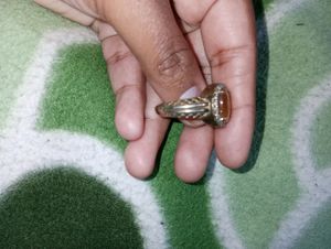 Pure Silver yellow sapphire ring (astrological pur