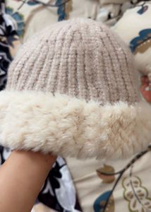 Cute Beanie with Furry Trim