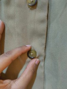 Beige Shirt Dress