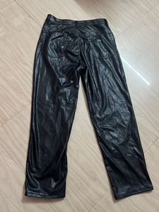 H&amp;M Black Faux Leather Pants