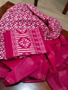 Selling Fast Cotton Batik With Full length Dupatta